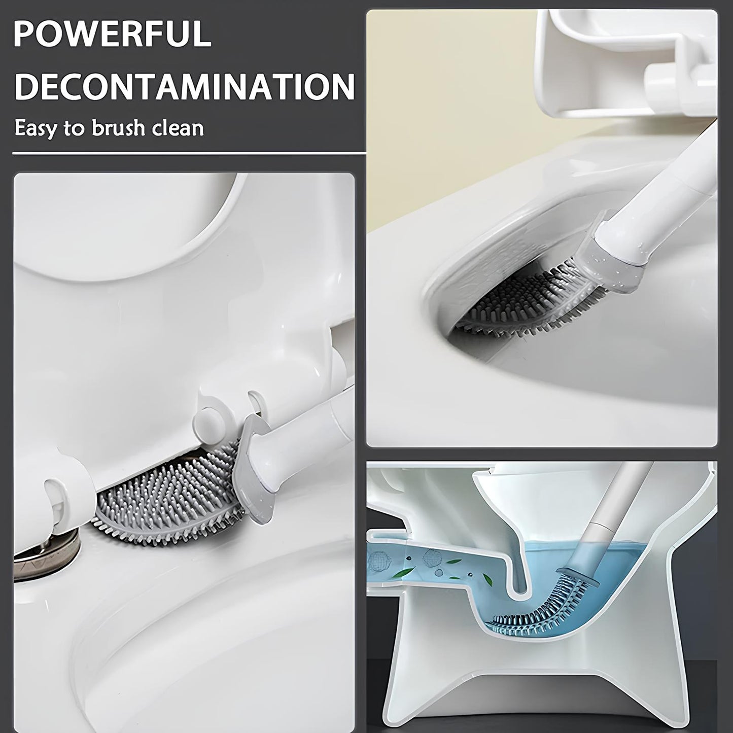 Modern Hygienic Silicone Toilet Brush