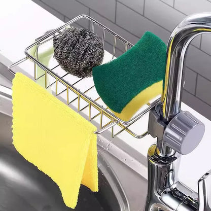 Stainless Steel Sink Drain Rack Storage with Drain Tray