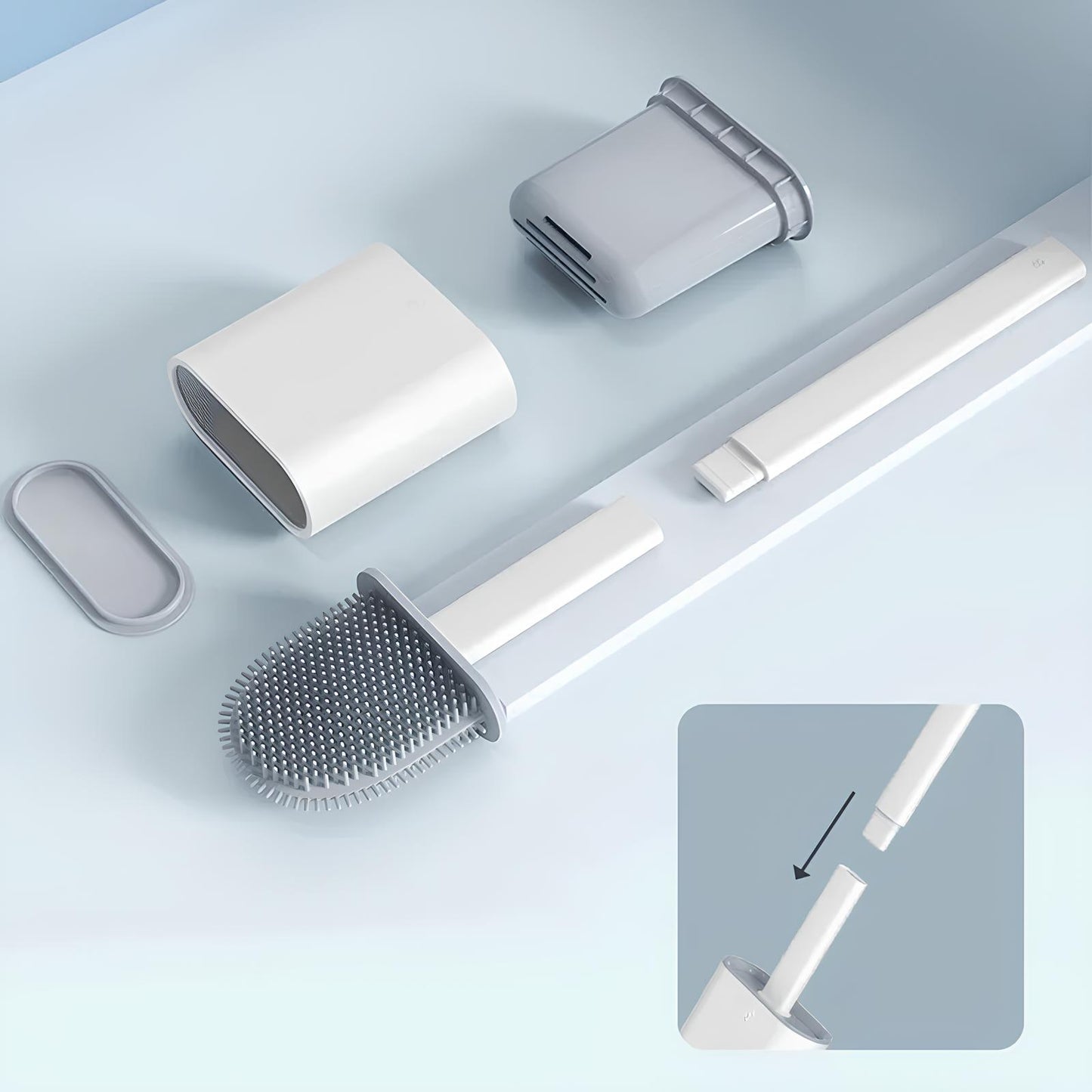 Modern Hygienic Silicone Toilet Brush