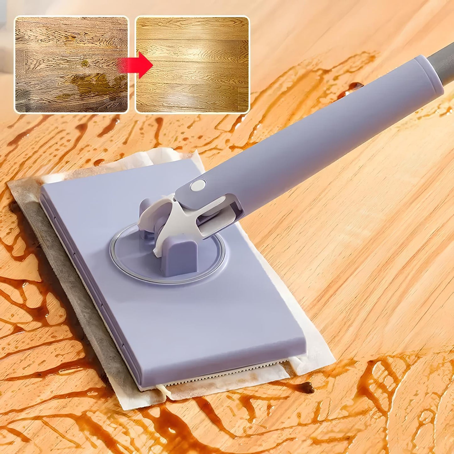 THE Click MOP 2.0 | Mop That Clicks to Everything (Now Bigger) + 10 FREE Pads