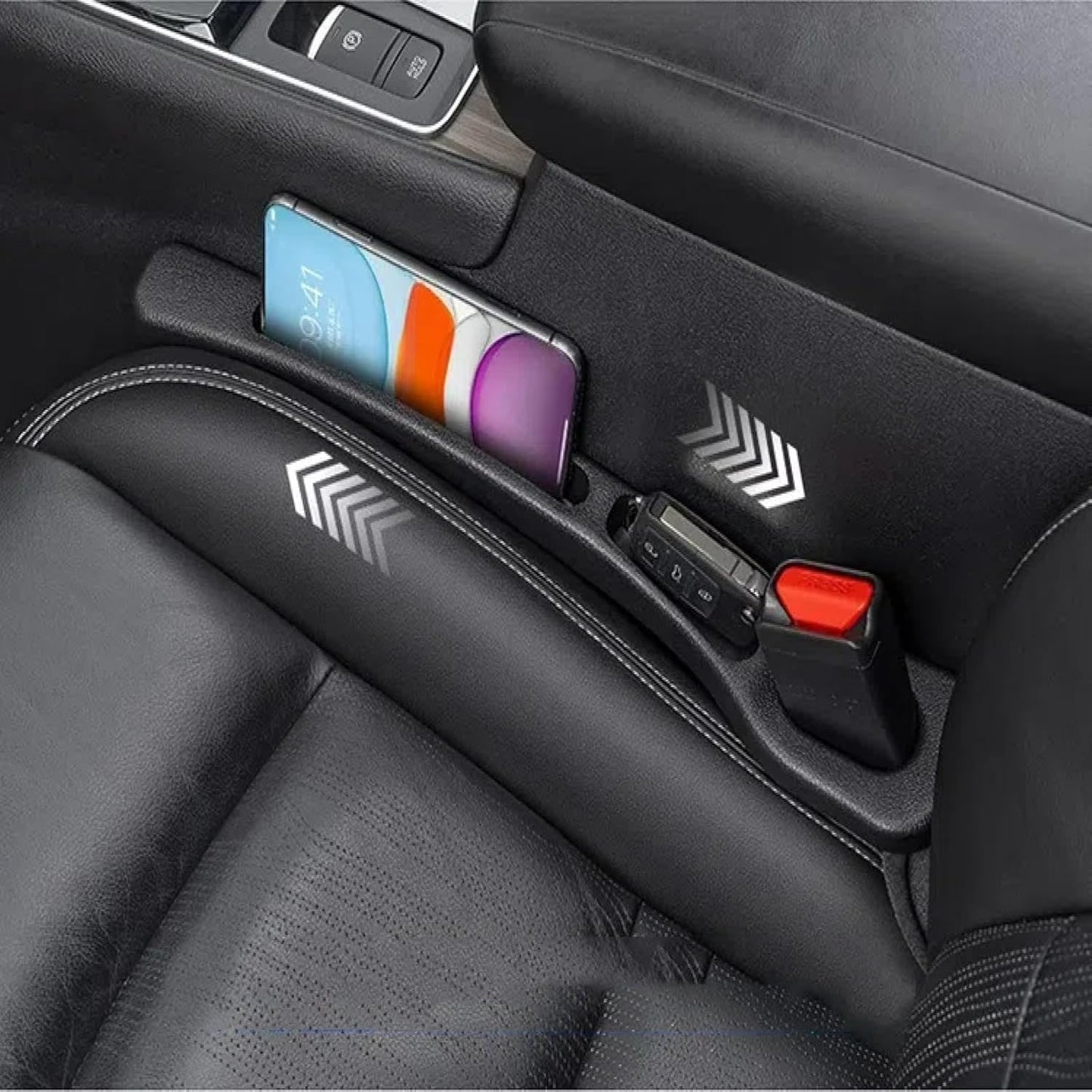 Drop Stopper 📱🚫- Universal Car Seat-Gap Filler Duo (Belt-Slot Safe)