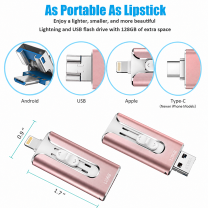 4-in-1 Mobile Flash Drive | Clean Phone Storage Instantly⚡